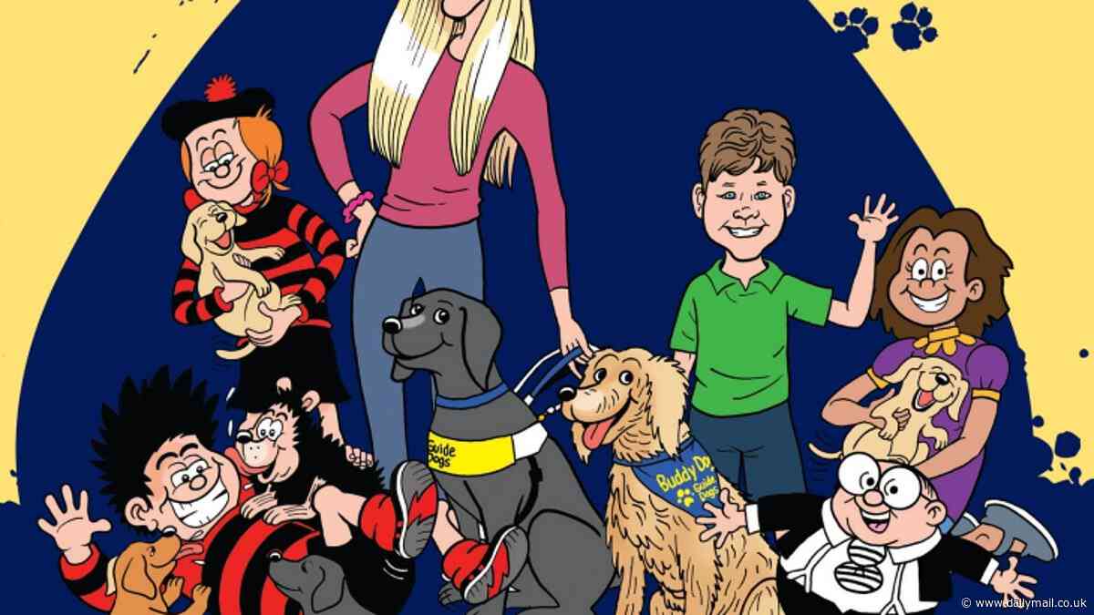 Move over, Gnasher! The Beano will feature a guide dog for first time to raise awareness of the impact sight loss can have on young people
