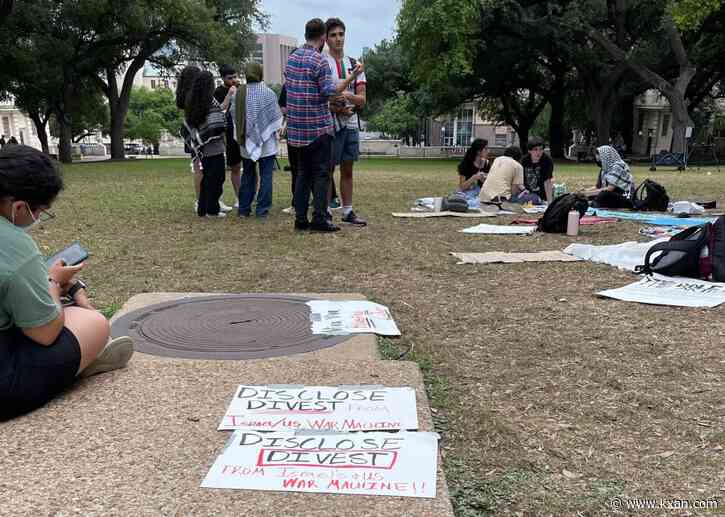 University of Texas campus protests relatively quiet ahead of anticipated unrest Wednesday