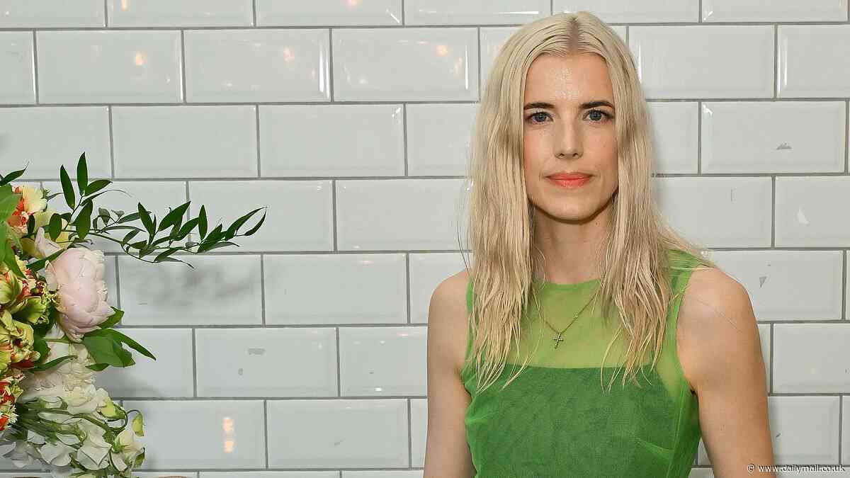 Top noughties supermodel looks unrecogisable as she attends Bistrotheque's 20th Birthday in an eye-catching sheer green dress... but can YOU guess who it is?