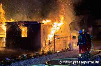 FW Bad Säckingen: Gartenhütte ausgebrannt