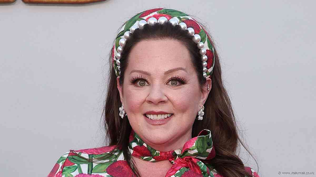 Melissa McCarthy reacts to Barbra Streisand's groveling apology over THAT Ozempic comment as she hits red carpet in floaty dress at Unfrosted premiere in LA