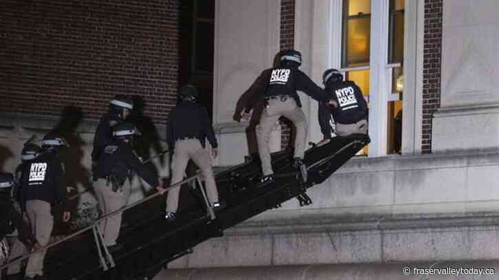 Police clear pro-Palestinian protesters from Columbia University’s Hamilton Hall