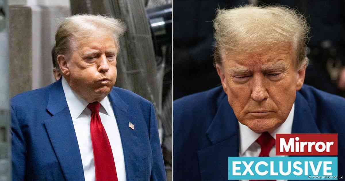 Donald Trump 'physically exhausted' as he 'puffs out cheeks in irritation' at hush money trial