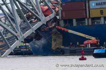 Authorities reveal what next for the ship that brought down Baltimore bridge