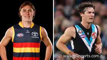 AFL Teams Round 8: Crows name totally new backline as top pick debuts; Port skipper plays despite injury