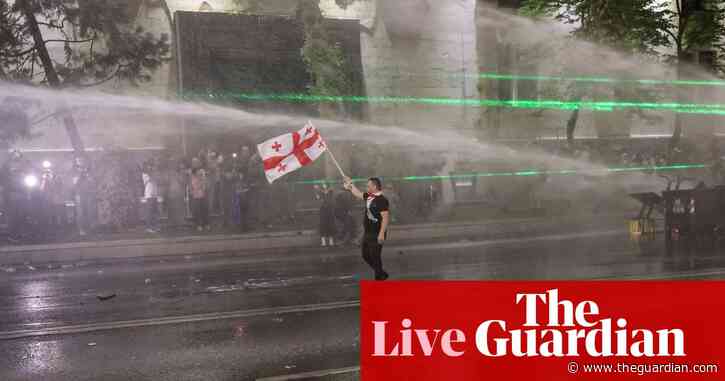 Georgian police fire teargas as huge ‘foreign agents’ bill protests rock Tbilisi – Europe live
