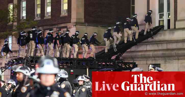 US campus protests: police arrest dozens of pro-Palestinian demonstrators at Columbia university – as it happened
