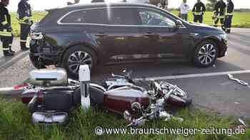 Motorrad-Unfall nahe Jerxheim – Rettungshubschrauber landet