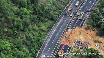 Autobahn in China eingestürzt: Bilder zeigen Katastrophe – Zahl der Toten steigt