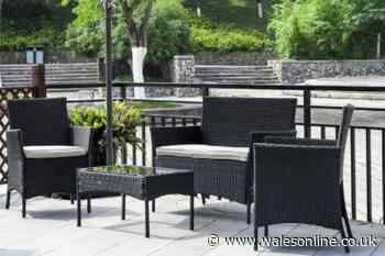 Four-seater garden rattan furniture set reduced by 55% on Wowcher - on sale for £90