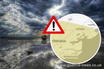 Essex weather warning: thunderstorms on Wednesday night