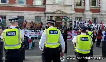 Three arrests as Pro-Palestine protesters hold May Day demonstrations in London
