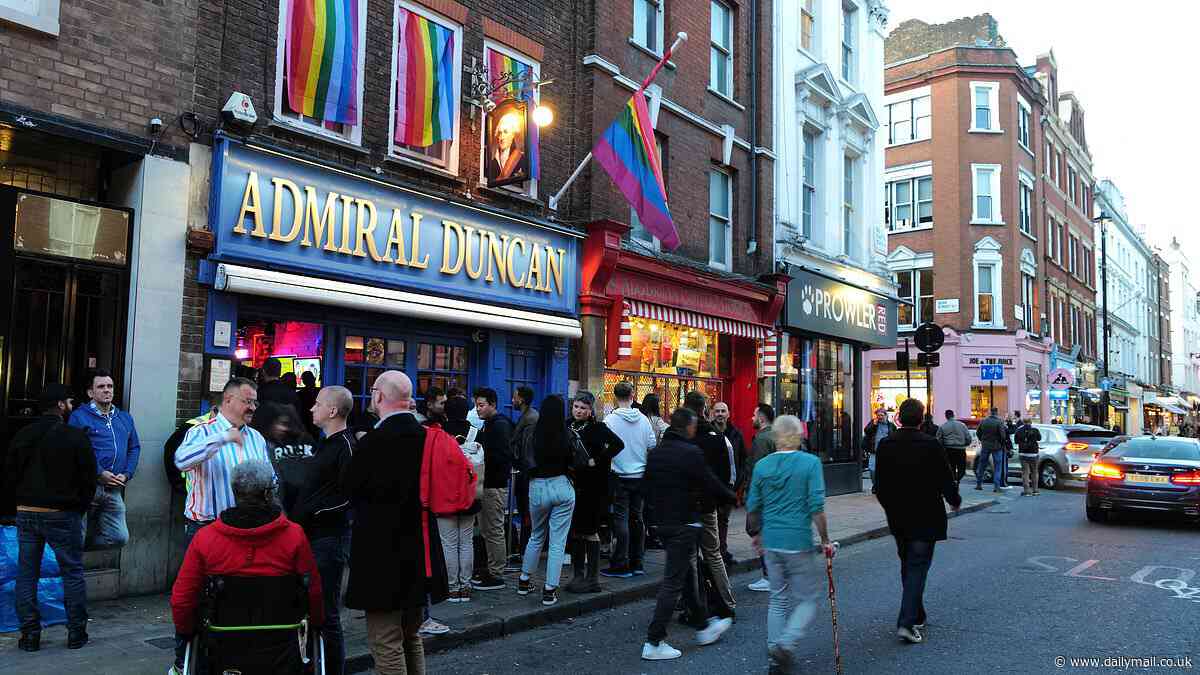 Defiant survivors of London nail bombings gather at Soho pub 25 years after homophobic attacker killed three people and injured dozens more - and vow to never let hate win