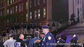 Dozens arrested as NYPD cops in riot gear storm Columbia hall, clear encampments
