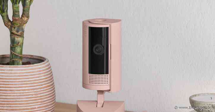 Ring’s first integrated pan and tilt camera comes in pink