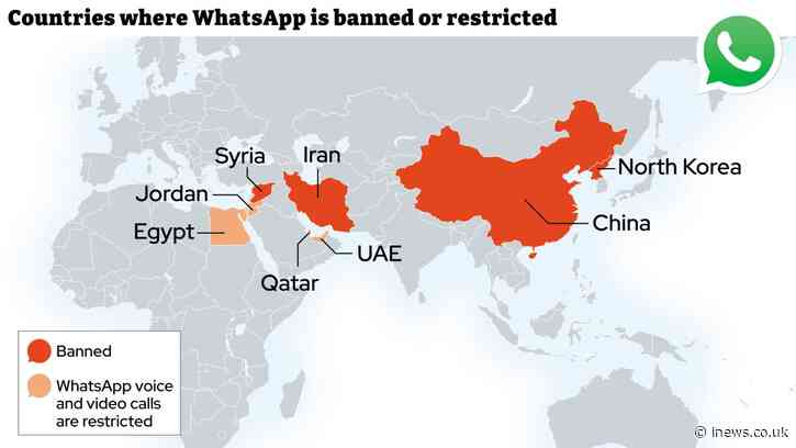 The countries where WhatsApp is banned – and how people are getting around it