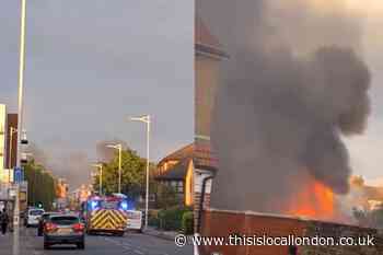 Broomfield Road Chadwell Heath fire: Video shows thick smoke