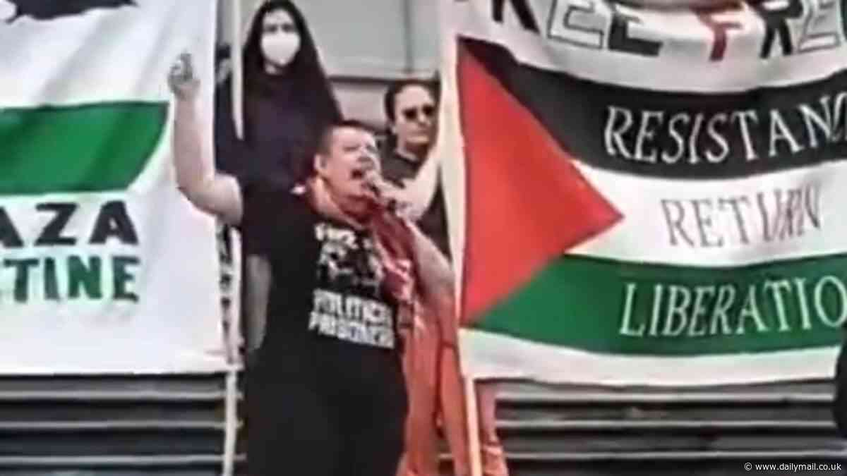 Pro-Hamas activist who spoke at Columbia despite being banned from Germany is New Jersey communist who led chants of 'long live October 7' after massacre of 1,700 Israelis