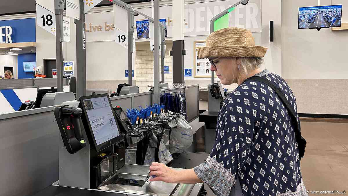 Walmart shopper refusing to use self checkout outrages cashiers and customers
