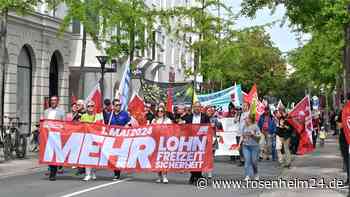 Große Antifa-Präsenz bei Mai-Kundgebung: So verlief der Arbeiterkampftag in Rosenheim