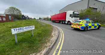 Motorcyclist seriously injured after collision with lorry on County Durham industrial estate