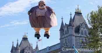 Harry Potter's Aunt Marge spotted floating in front of Tower Bridge