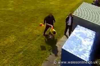 Linesman punched to the ground in middle of Welsh football match as police investigate