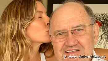 Gisele Bundchen wishes her father Valdir a happy birthday as she shares sweet snap of her kissing him with heartfelt message - four months after passing of her mother Vania