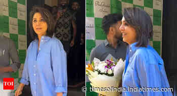 Neetu gets involved in fun banter with paps