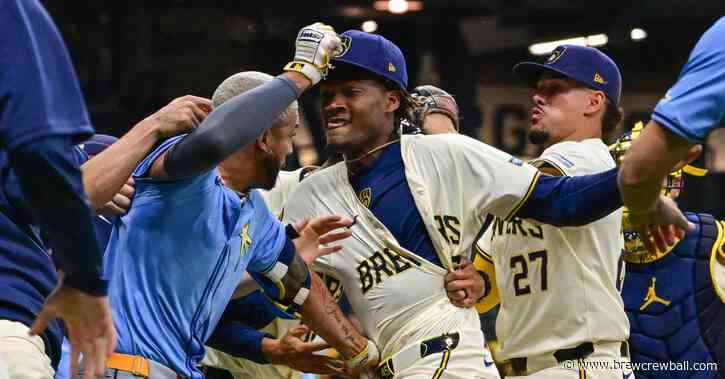 Abner Uribe, Freddy Peralta, Pat Murphy, Jose Siri receive suspensions from Tuesday’s Brewers-Rays benches-clearing brawl