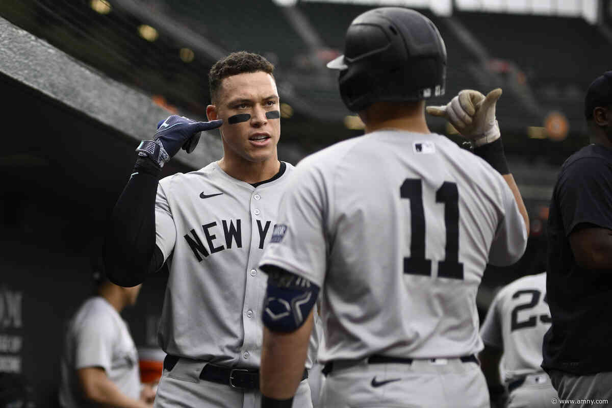 Yankees offense searching for consistency after losing top spot in AL East