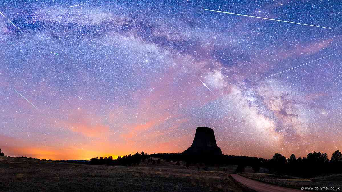 Up to 50 shooting stars will soar across the US each hour during the  Eta Aquarids meteor shower this weekend... here is how YOU can see it