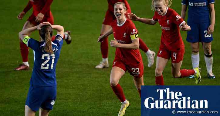 Chelsea lose control in WSL as Gemma Bonner settles thriller for Liverpool