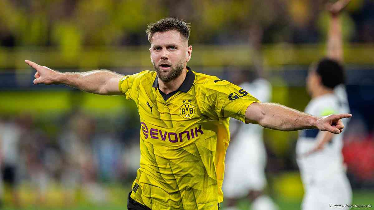 Borussia Dortmund 1-0 PSG - Champions League: Niclas Fullkrug's sublime goal sees hosts take a first-leg semi-final lead - as Kylian Mbappe and Achraf Hakimi hit the post for visitors