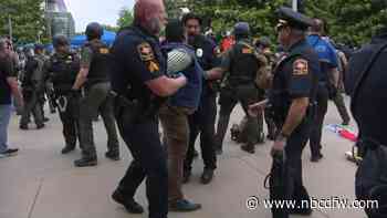 Police remove pro-Palestine protestors from UT Dallas encampment