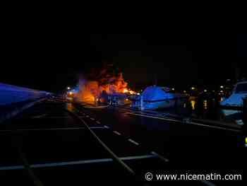 Quatre bateaux en feu dans le port de Saint-Laurent-du-Var ce mercredi soir