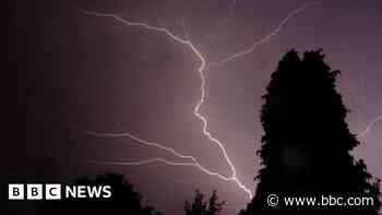 Thunderstorm warnings across south of England