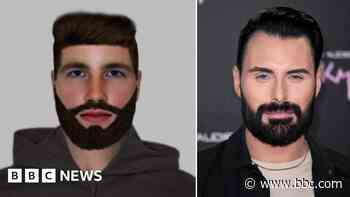 Rylan Clark reacts after he is compared to e-fit