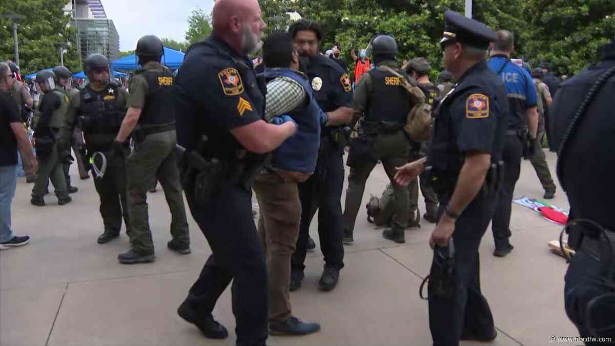 Watch Live: Police remove pro-Palestine protestors from UT Dallas encampment