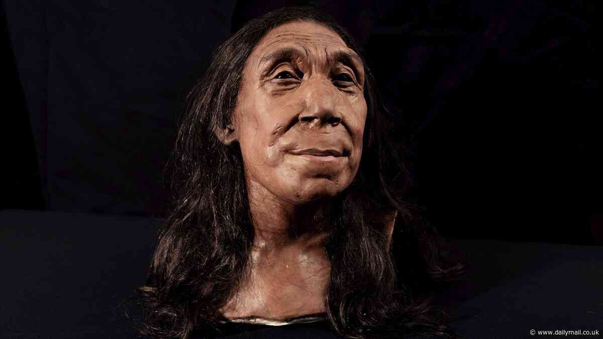 Meet Shanidar Z: Scientists recreate the face of a female Neanderthal whose head was FLATTENED during a rock slide 75,000 years ago
