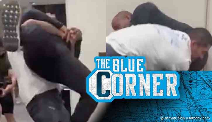 Video: Alex Pereira forces Daniel Cormier to plead for help with takedown: 'Stop this guy'