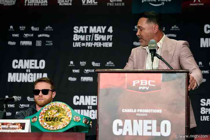 Alvarez, De La Hoya Trade Insults During Tense Final Pre-Fight Press Conference