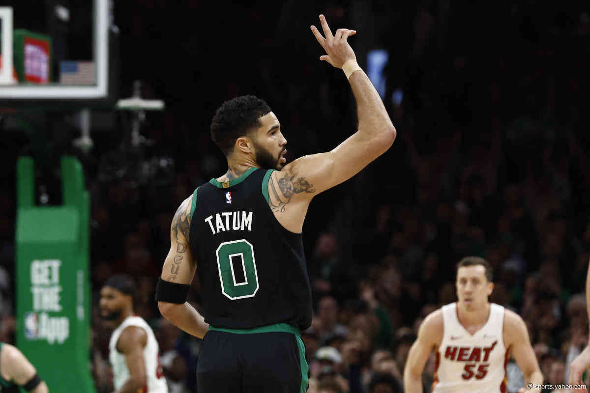 NBA playoffs: Celtics cruise to blowout win over Heat in Game 5 to reach Eastern Conference semifinals