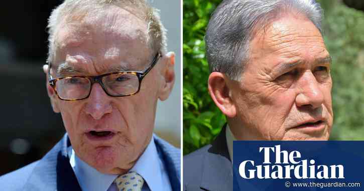 Bob Carr accuses Winston Peters of defamation after NZ deputy PM calls him a ‘Chinese puppet’