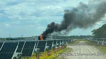 'Accidental' fire sparks at solar farm in Chesapeake, officials say