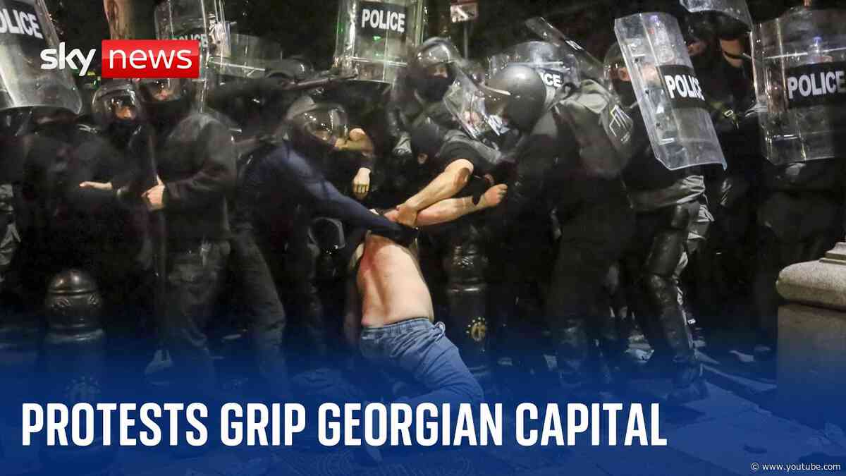 Georgia: Police use water cannon and tear gas against protesters opposing 'foreign agent' bill