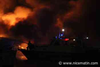 5 bateaux détruits par un incendie dans le port de Saint-Laurent-du-Var, les images sont impressionnantes