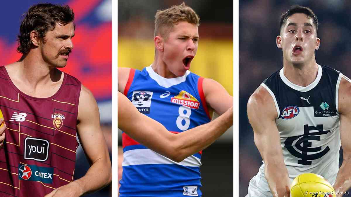 AFL Teams Round 8: Dogs to unleash third debutant, Lions’ surprise rookie call-up as stars miss training