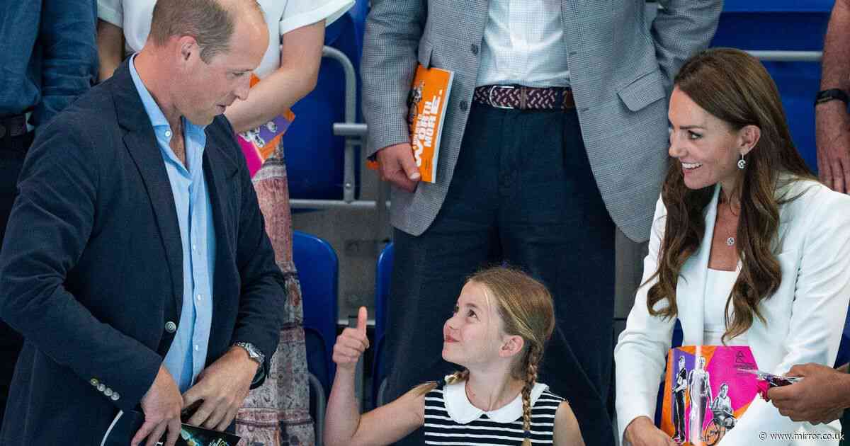 Princess Charlotte's cheeky response to Prince William when questioned about her age