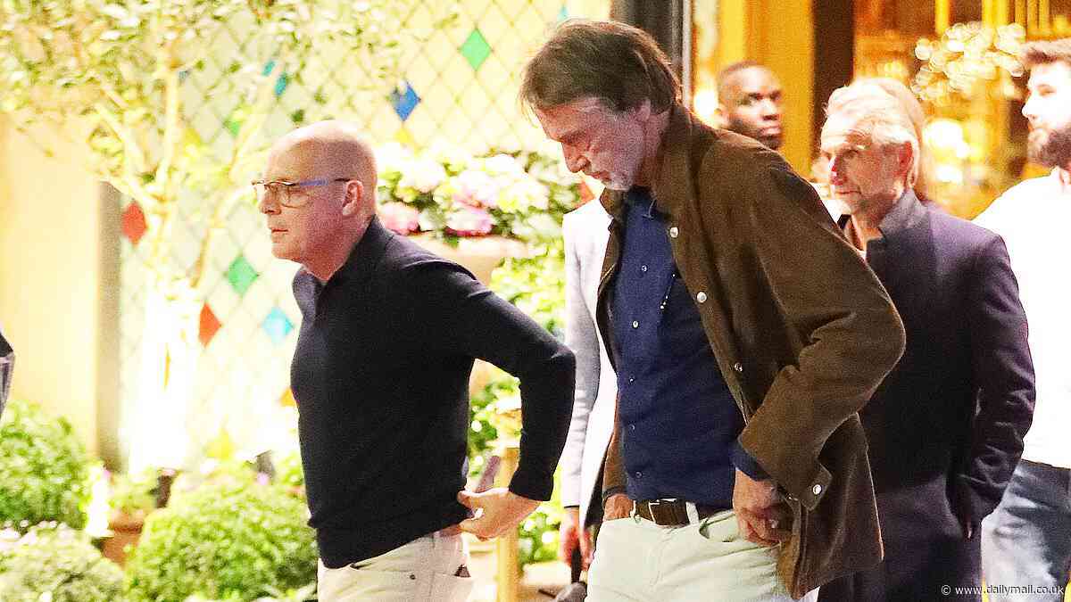The deal-makers' dinner: Sir Jim Ratcliffe, Sir Dave Brailsford and Jean-Claude Blanc head to The Ivy to work out Man United's next steps... and prepare 'to put the WHOLE SQUAD up for sale with just THREE stars spared'